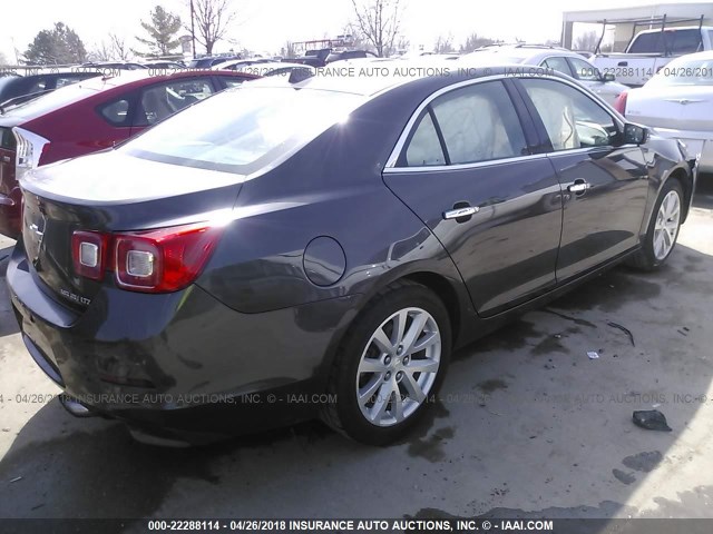 1G11H5SA8DF258830 - 2013 CHEVROLET MALIBU LTZ 灰色 照片 4