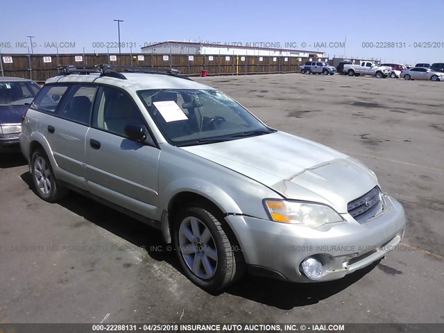 4S4BP61C866360411 - 2006 SUBARU LEGACY OUTBACK 2.5I TAN photo 1