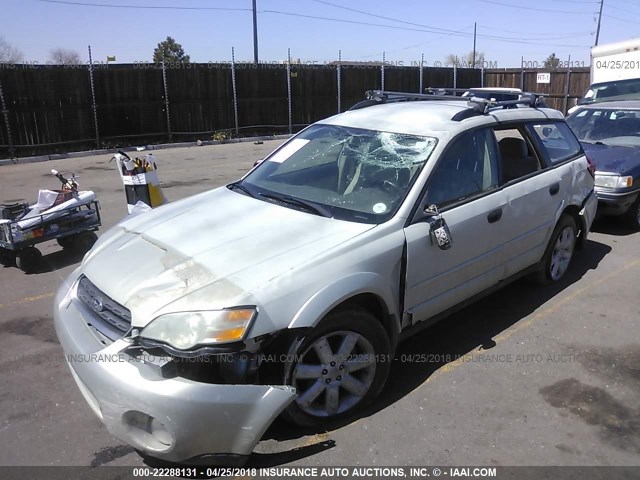 4S4BP61C866360411 - 2006 SUBARU LEGACY OUTBACK 2.5I TAN photo 2