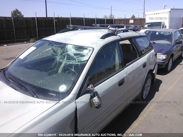 4S4BP61C866360411 - 2006 SUBARU LEGACY OUTBACK 2.5I TAN photo 6