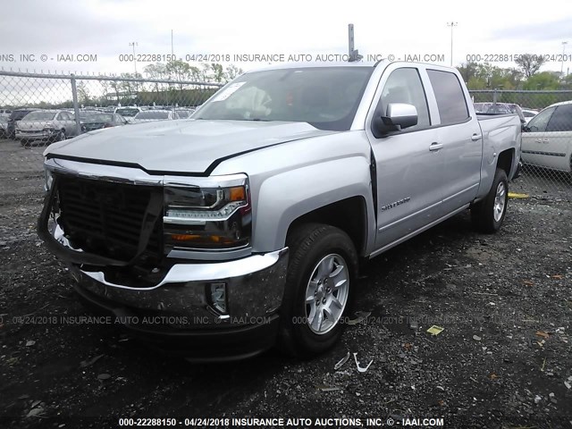 3GCPCREH9HG423336 - 2017 CHEVROLET SILVERADO C1500 LT SILVER photo 2