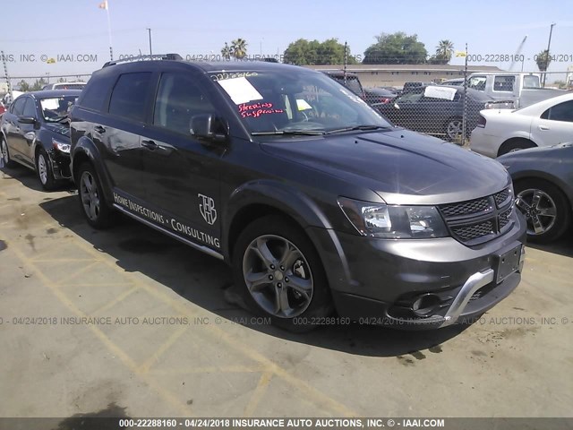 3C4PDCGB5HT621504 - 2017 DODGE JOURNEY CROSSROAD GRAY photo 1