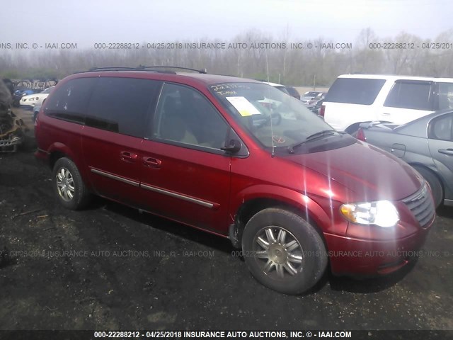 2C4GP54LX5R494134 - 2005 CHRYSLER TOWN & COUNTRY TOURING RED photo 1