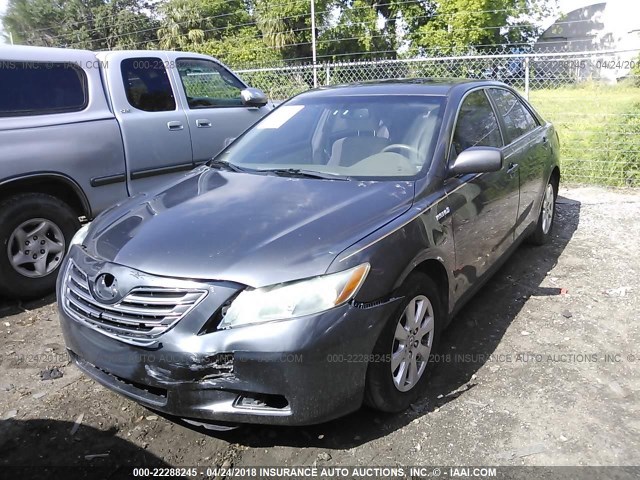 4T1BB46K39U069656 - 2009 TOYOTA CAMRY HYBRID GRAY photo 2