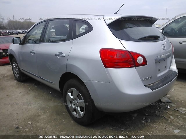 JN8AS5MV4CW376417 - 2012 NISSAN ROGUE S/SV SILVER photo 3