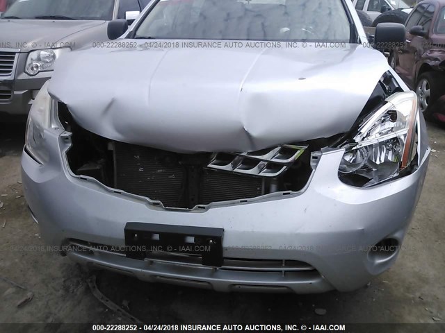 JN8AS5MV4CW376417 - 2012 NISSAN ROGUE S/SV SILVER photo 6