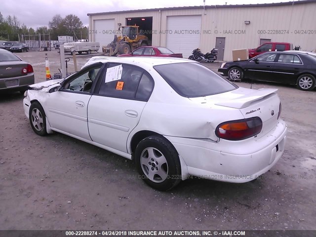 1G1NE52J92M671620 - 2002 CHEVROLET MALIBU LS 白色 照片 3