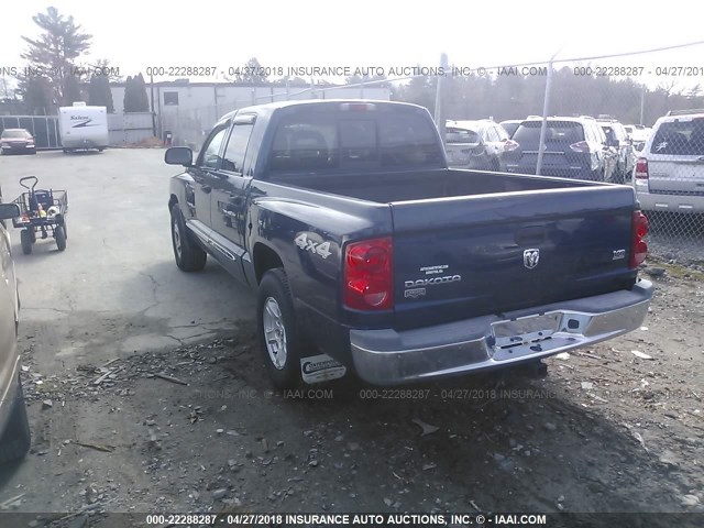 1D7HW58N95S227669 - 2005 DODGE DAKOTA QUAD LARAMIE BLUE photo 3