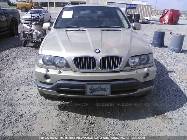 WBAFB3345YLH00448 - 2000 BMW X5 4.4I GOLD photo 6