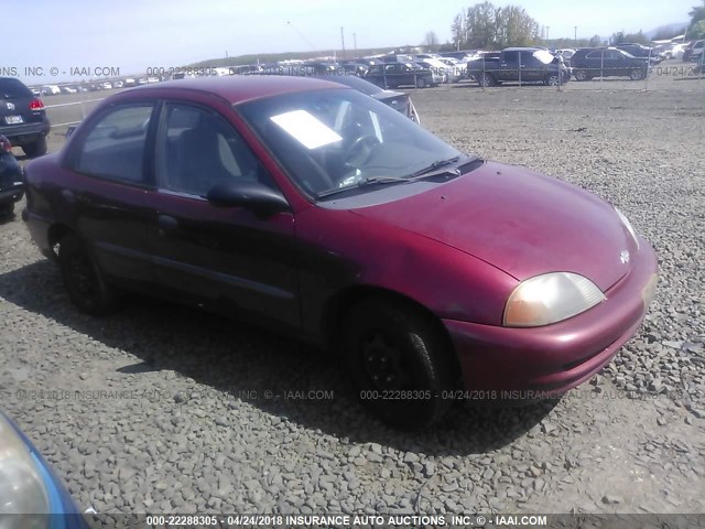 2C1MR5222W6724837 - 1998 CHEVROLET METRO LSI RED photo 1