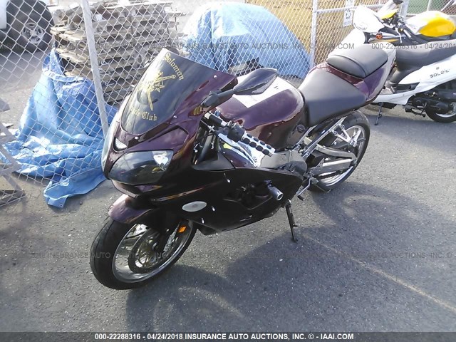 JKAZX2F102A002191 - 2002 KAWASAKI ZX900 F1 ZX-9R BURGUNDY photo 2