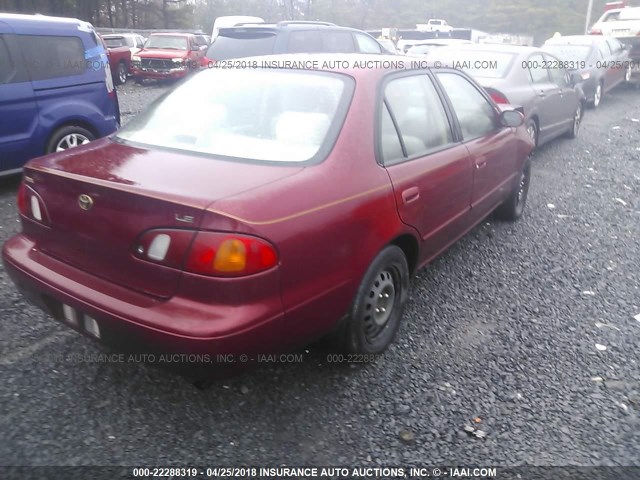 2T1BR12E7XC144609 - 1999 TOYOTA COROLLA VE/CE/LE 红色 照片 4