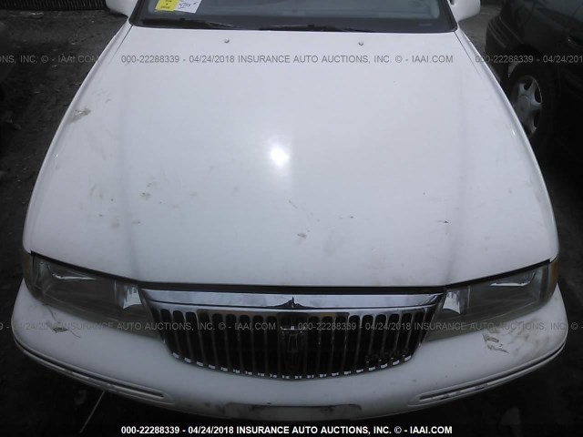 1LNLM97V5VY692820 - 1997 LINCOLN CONTINENTAL  WHITE photo 6