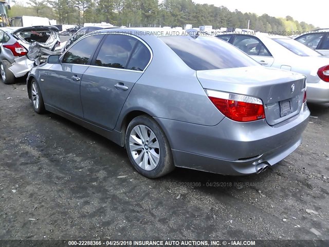 WBANB33534B107236 - 2004 BMW 545 I GRAY photo 3