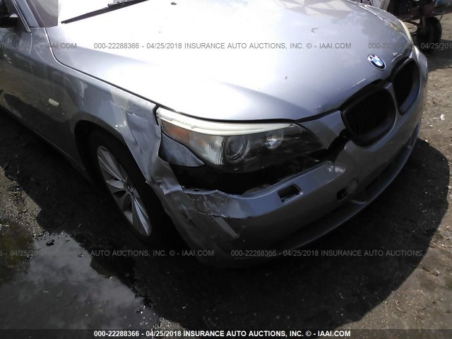 WBANB33534B107236 - 2004 BMW 545 I GRAY photo 6