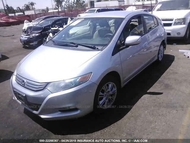 JHMZE2H79AS010780 - 2010 HONDA INSIGHT EX SILVER photo 2