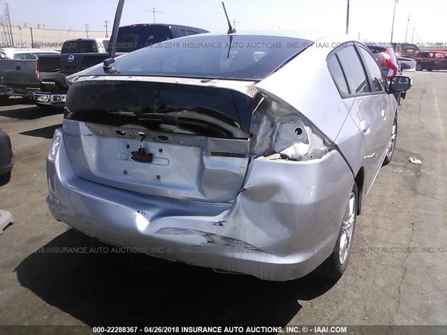 JHMZE2H79AS010780 - 2010 HONDA INSIGHT EX SILVER photo 6