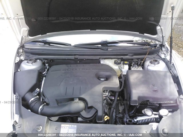 1G1ZC5E08CF214331 - 2012 CHEVROLET MALIBU 1LT 银色 照片 10