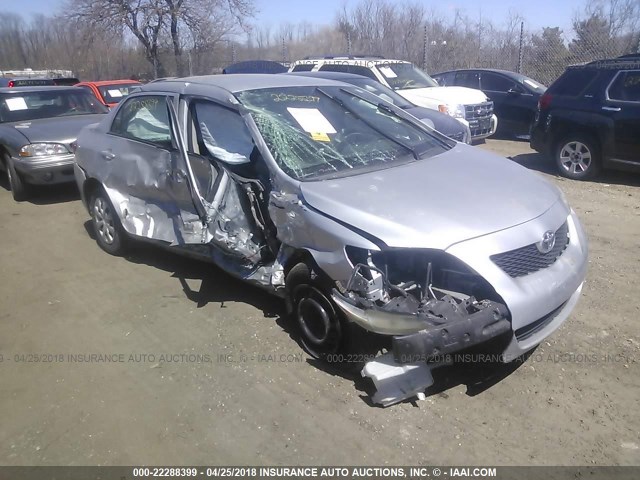 2T1BU40E79C135883 - 2009 TOYOTA COROLLA S/LE/XLE SILVER photo 1