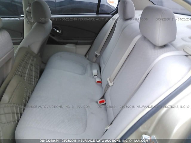 1G1ZS51F26F122438 - 2006 CHEVROLET MALIBU LS GOLD photo 8