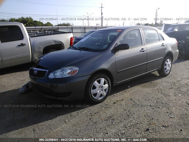 1NXBR32E56Z621255 - 2006 TOYOTA COROLLA CE/LE/S GRAY photo 2