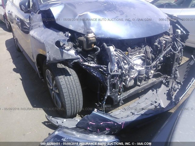 5N1AR2MN8FC668563 - 2015 NISSAN PATHFINDER S/SV/SL/PLATINUM BLUE photo 6