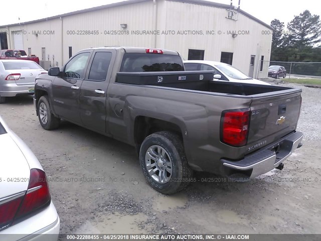 1GCRCREH6EZ124763 - 2014 CHEVROLET SILVERADO C1500 LT BROWN photo 3