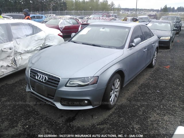 WAUFFAFL0BN018257 - 2011 AUDI A4 PREMIUM PLUS GRAY photo 2