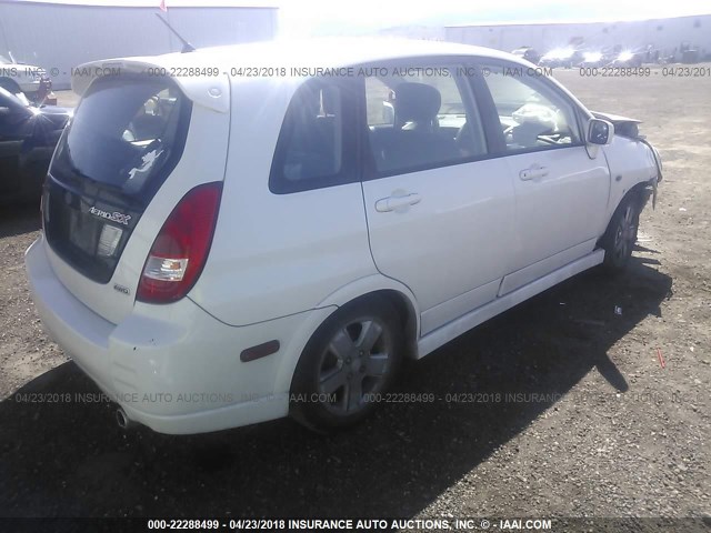 JS2RD41H735200913 - 2003 SUZUKI AERIO SX WHITE photo 4