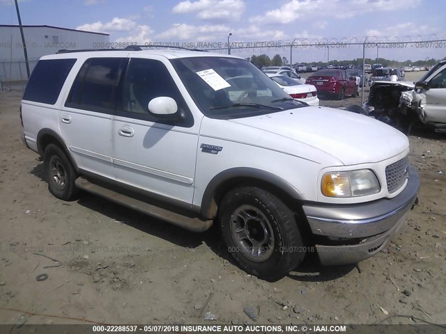 1FMRU17L2YLA29040 - 2000 FORD EXPEDITION EDDIE BAUER WHITE photo 1