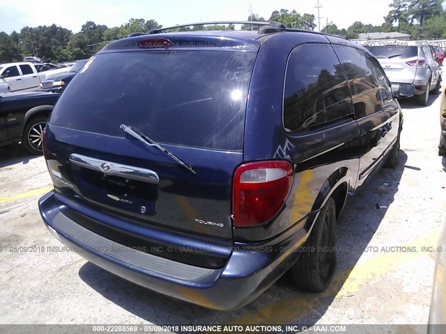 2C4GP54LX4R619356 - 2004 CHRYSLER TOWN & COUNTRY TOURING BLUE photo 4