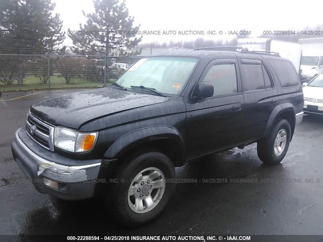 JT3HN86R2Y0296986 - 2000 TOYOTA 4RUNNER SR5 BLACK photo 2