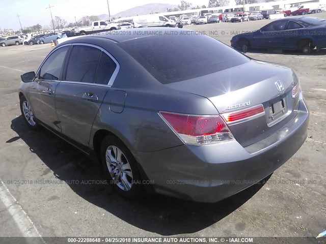 1HGCP2F43BA073327 - 2011 HONDA ACCORD LXP GRAY photo 3