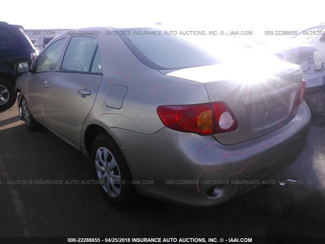 2T1BU4EE7AC371107 - 2010 TOYOTA COROLLA S/LE/XLE TAN photo 3
