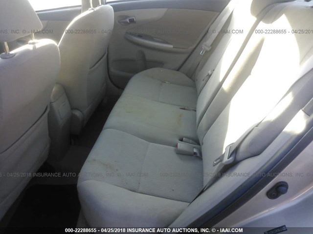 2T1BU4EE7AC371107 - 2010 TOYOTA COROLLA S/LE/XLE TAN photo 8