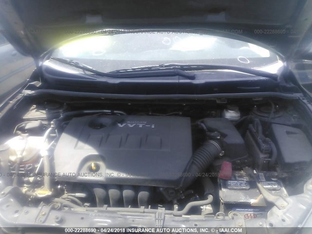 2T1KU40E49C138711 - 2009 TOYOTA COROLLA MATRIX  BLACK photo 10