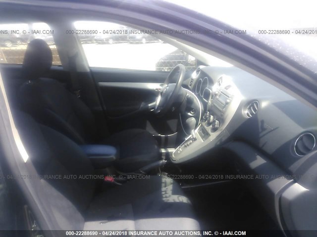 2T1KU40E49C138711 - 2009 TOYOTA COROLLA MATRIX  BLACK photo 5