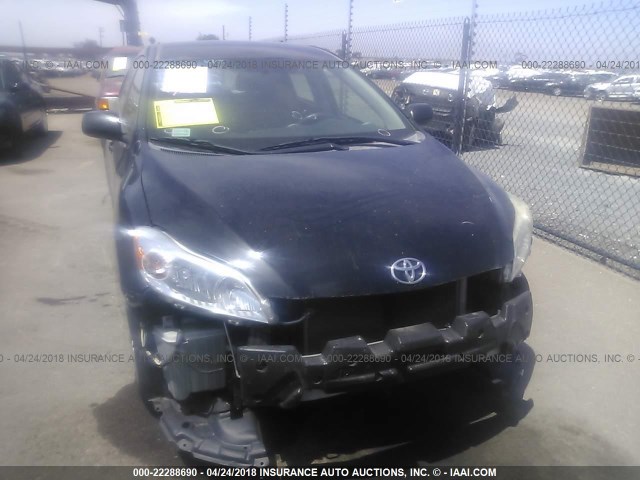 2T1KU40E49C138711 - 2009 TOYOTA COROLLA MATRIX  BLACK photo 6
