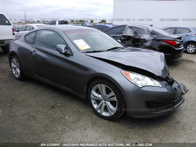 KMHHT6KD0BU060607 - 2011 HYUNDAI GENESIS COUPE 2.0T GRAY photo 1