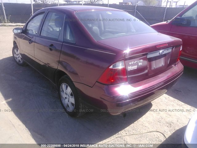 1FAHP34N97W209353 - 2007 FORD FOCUS ZX4/S/SE/SES 勃艮第红 照片 3