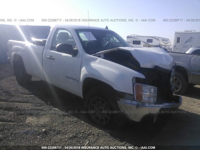 1GTEK14J48Z226848 - 2008 GMC SIERRA K1500 WHITE photo 1