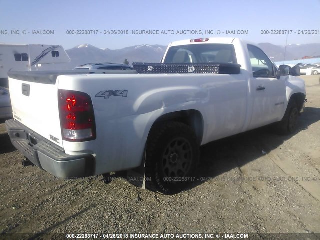 1GTEK14J48Z226848 - 2008 GMC SIERRA K1500 WHITE photo 4