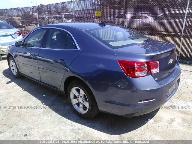1G11B5SLXEF223436 - 2014 CHEVROLET MALIBU LS BLUE photo 3