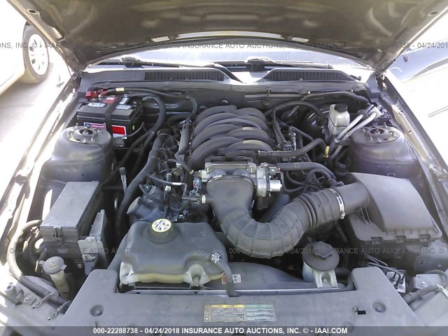 1ZVHT82H895133713 - 2009 FORD MUSTANG GT GRAY photo 10