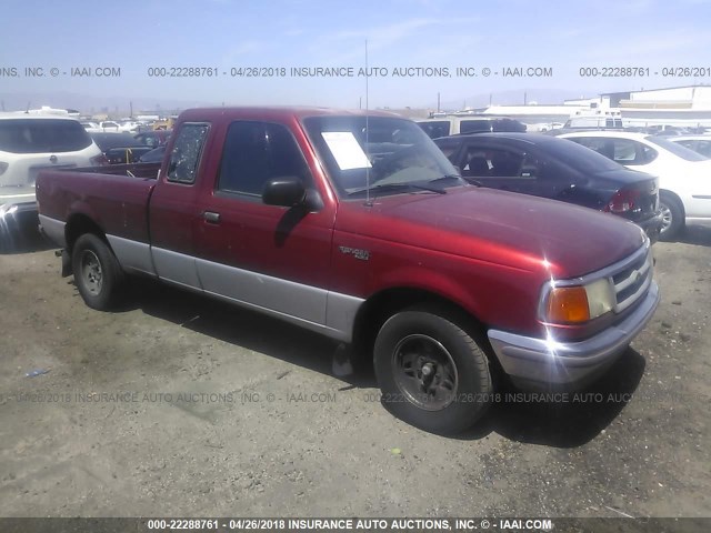 1FTCR14XXVPB27899 - 1997 FORD RANGER SUPER CAB RED photo 1