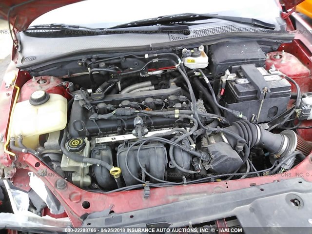 1FAFP34N37W311478 - 2007 FORD FOCUS ZX4/S/SE/SES RED photo 10