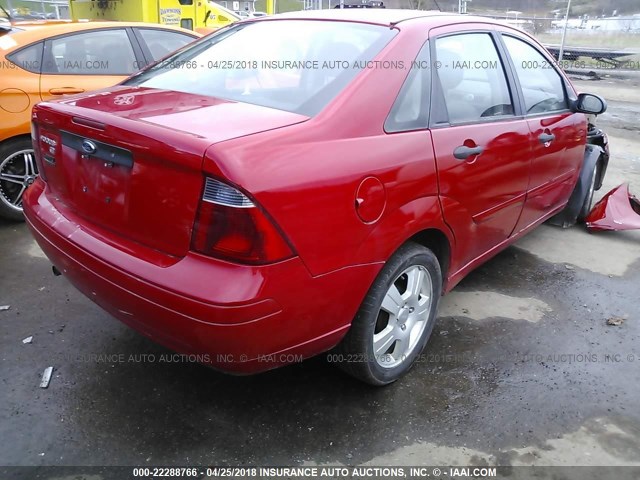 1FAFP34N37W311478 - 2007 FORD FOCUS ZX4/S/SE/SES 红色 照片 4