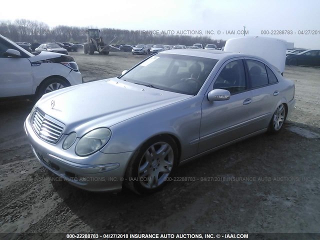 WDBUF70J33A126626 - 2003 MERCEDES-BENZ E 500 SILVER photo 2