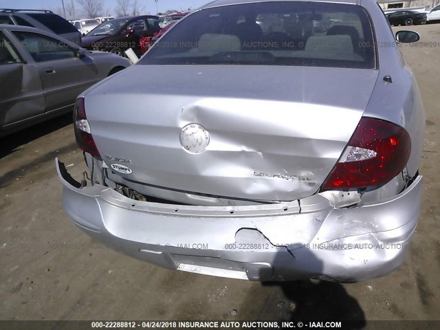 2G4WC532151295113 - 2005 BUICK LACROSSE CX SILVER photo 6