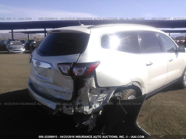 1GNKRGKD2EJ338046 - 2014 CHEVROLET TRAVERSE LT WHITE photo 6